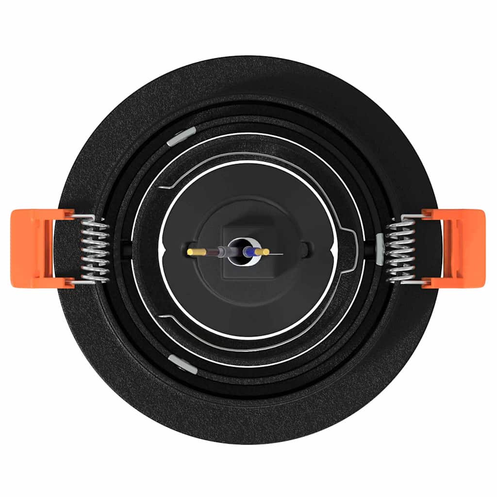 Spotlight 12 pcs Schwarz 9 x 9 x 2 cm Aluminium