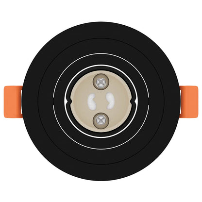 Spotlight 24 pcs Schwarz 9 x 9 x 2 cm Aluminium