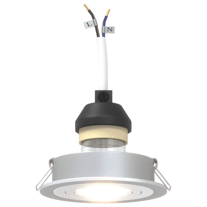 Spotlight Silber 9 x 9 x 2 cm Aluminium