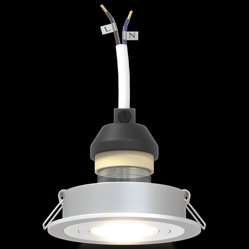 Spotlight Silber 9 x 9 x 2 cm Aluminium