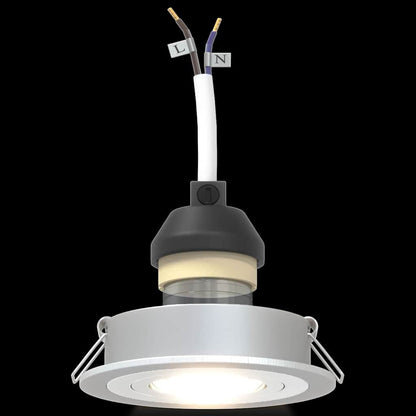 Spotlight Silber 9 x 9 x 2 cm Aluminium