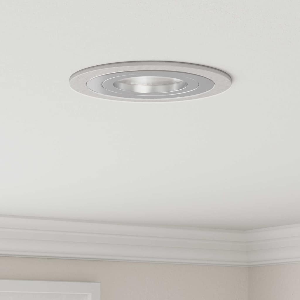 Spotlight 24 pcs Silber 9 x 9 x 2 cm Aluminium