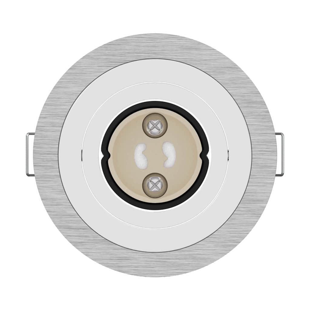 Spotlight 24 pcs Silber 9 x 9 x 2 cm Aluminium