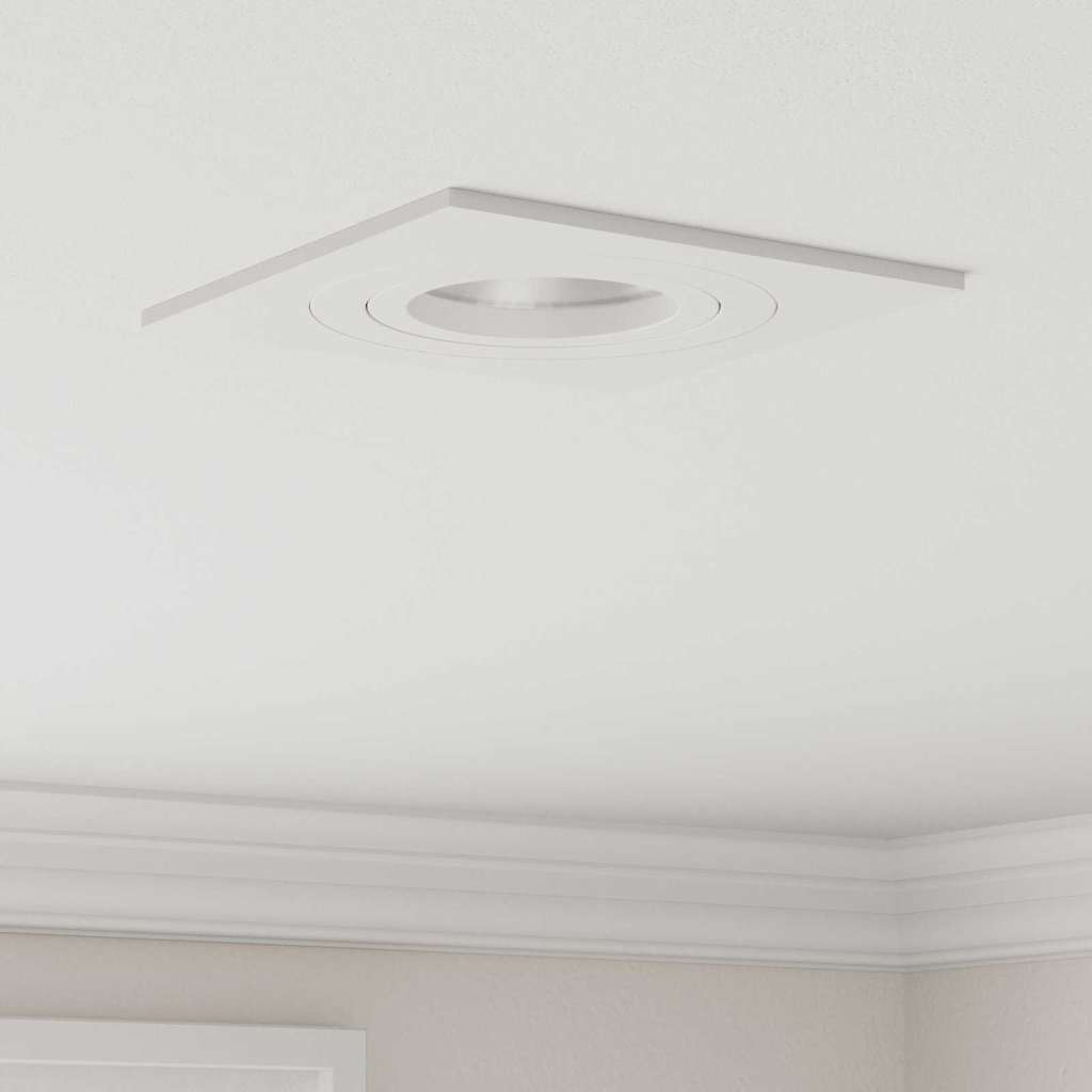 Spotlight 12 pcs Weiß 9 x 9 x 2 cm Aluminium