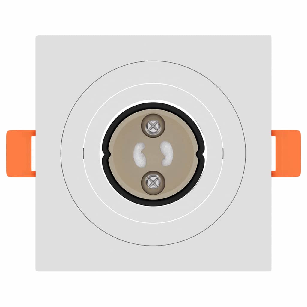 Spotlight 12 pcs Weiß 9 x 9 x 2 cm Aluminium