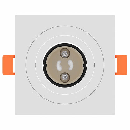 Spotlight 24 pcs Weiß 9 x 9 x 2 cm Aluminium