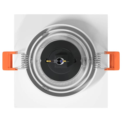 Spotlight 24 pcs Weiß 9 x 9 x 2 cm Aluminium