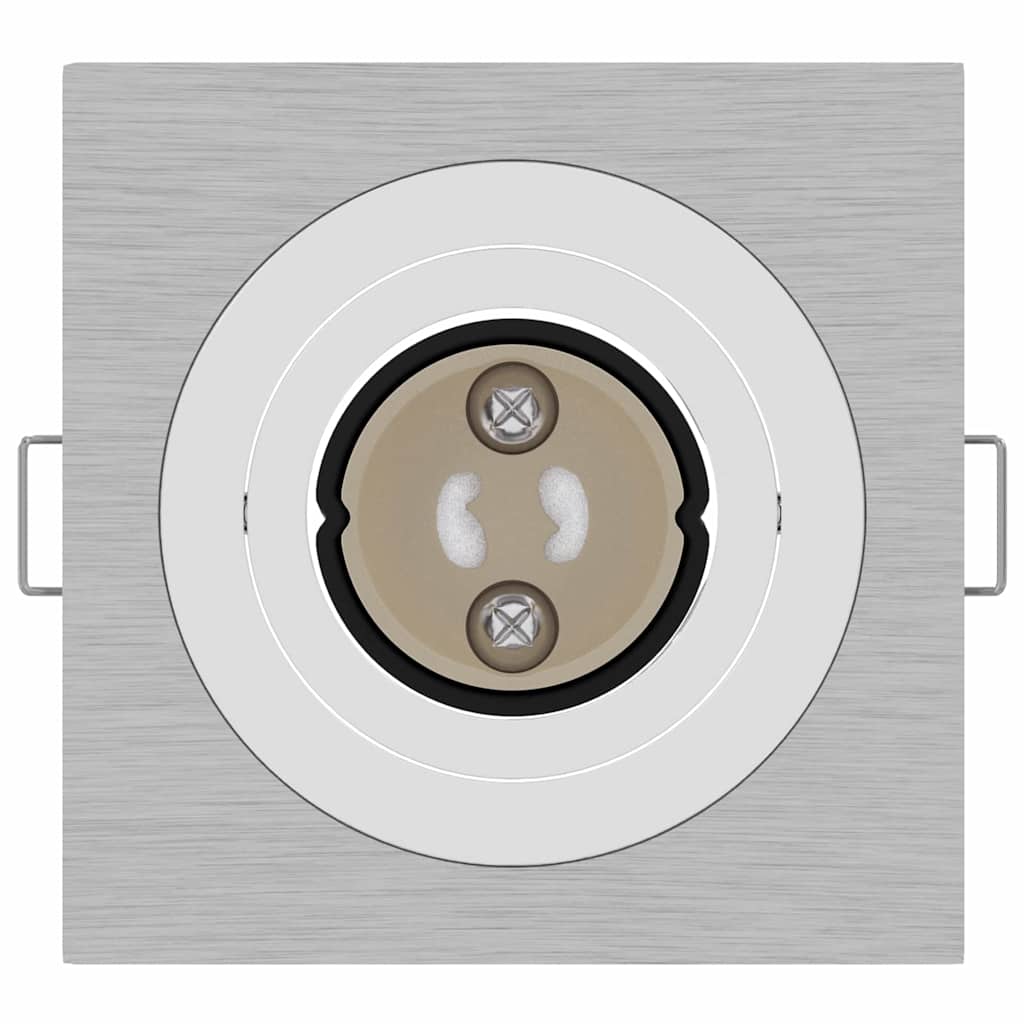 Spotlight 6 pcs Silber 9 x 9 x 2 cm Aluminium