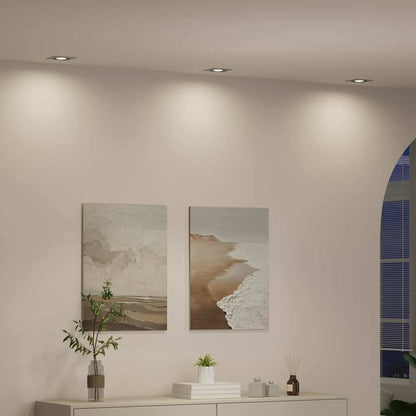 Spotlight 12 pcs Silber 9 x 9 x 2 cm Aluminium