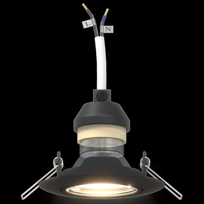 Spotlight 12 pcs Schwarz 9 x 9 x 2,5 cm Metall