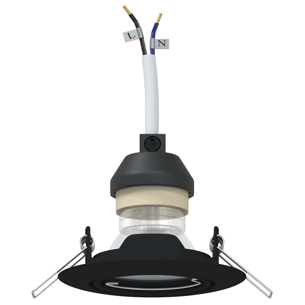 Spotlight 12 pcs Schwarz 9 x 9 x 2,5 cm Metall