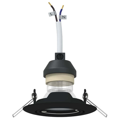 Spotlight 12 pcs Schwarz 9 x 9 x 2,5 cm Metall