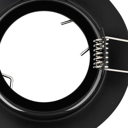 Spotlight 24 pcs Schwarz 9 x 9 x 2,5 cm Metall