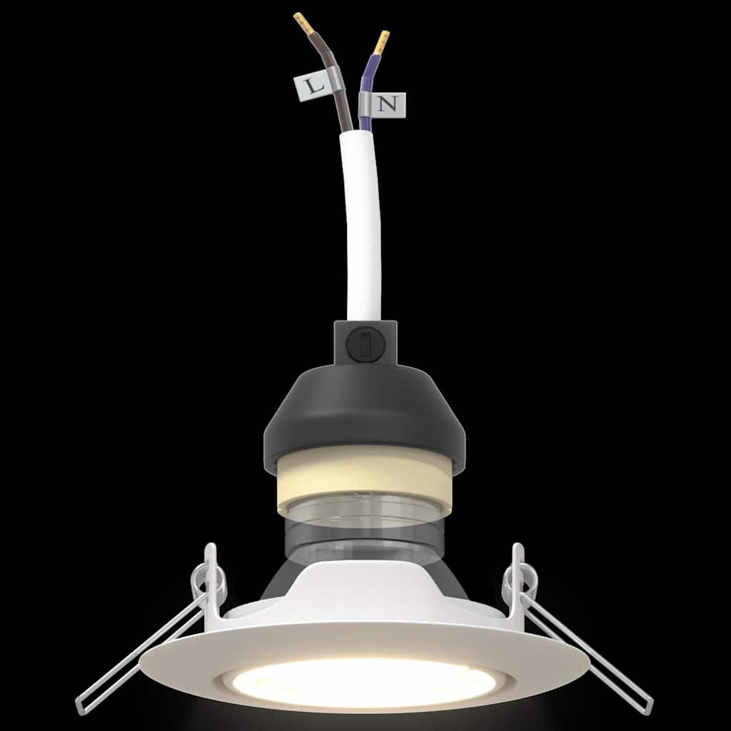 Spotlight 24 pcs Weiß 9 x 9 x 2,5 cm Metall