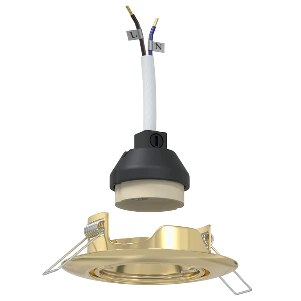 Spotlight 12 pcs Gold 9 x 9 x 2,5 cm Metall