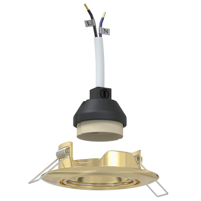 Spotlight 12 pcs Gold 9 x 9 x 2,5 cm Metall