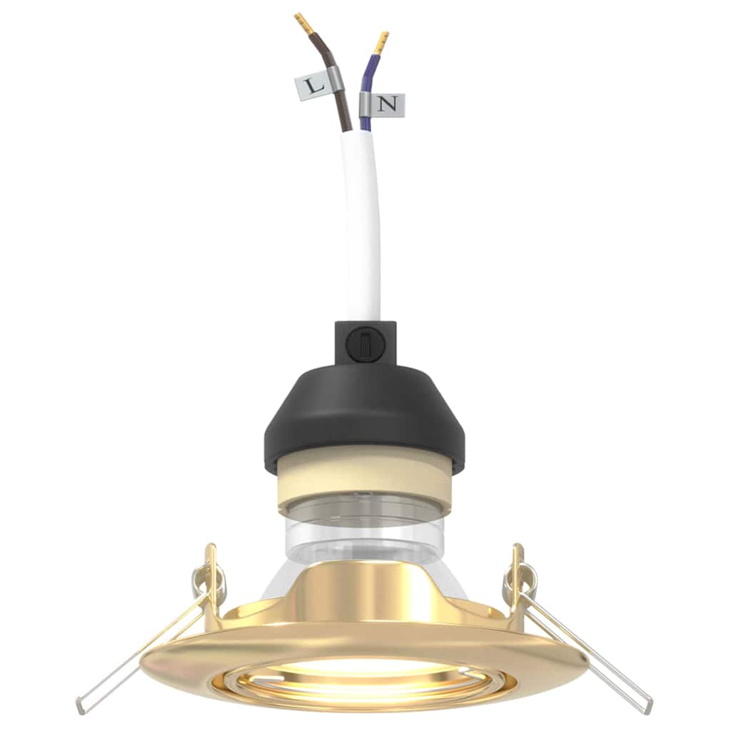 Spotlight 12 pcs Gold 9 x 9 x 2,5 cm Metall