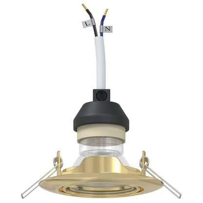 Spotlight 24 pcs Gold 9 x 9 x 2,5 cm Metall