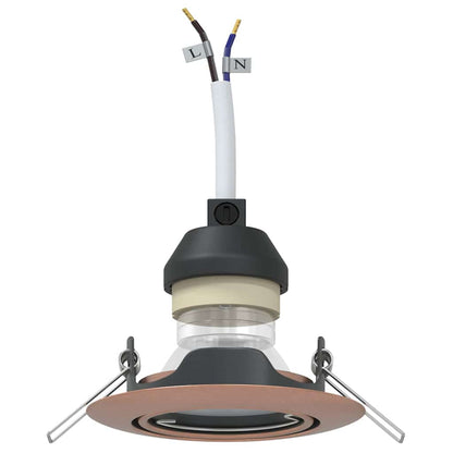 Spotlight 6 pcs Kupfer 9 x 9 x 2,5 cm Metall