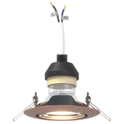 Spotlight 24 pcs Kupfer 9 x 9 x 2,5 cm Metall