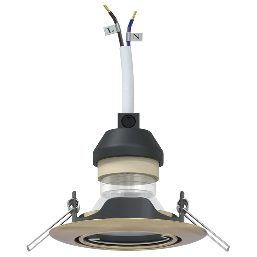 Spotlight 6 pcs Messing 9 x 9 x 2,5 cm Metall