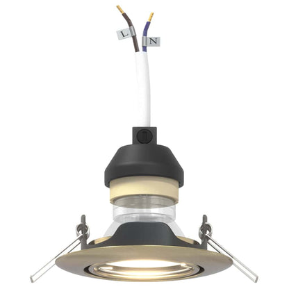 Spotlight 24 pcs Messing 9 x 9 x 2,5 cm Metall