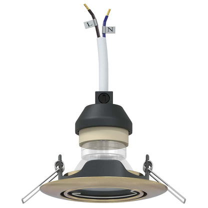 Spotlight 24 pcs Messing 9 x 9 x 2,5 cm Metall