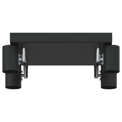 Deckenstrahler Schwarz 26.5 x 26 x 11.5 cm Stahl