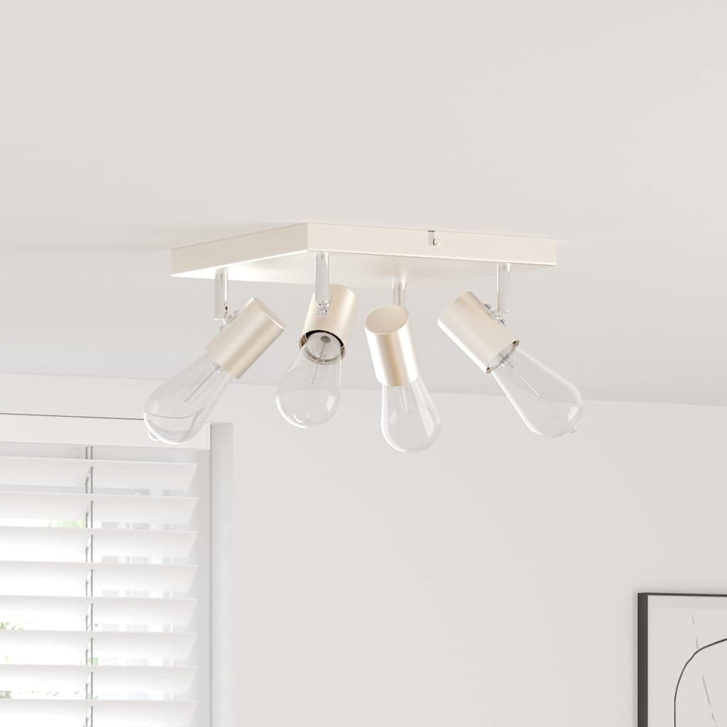 Deckenstrahler Gebürstetes Nickel 26.5 x 26 x 11.5 cm Stahl