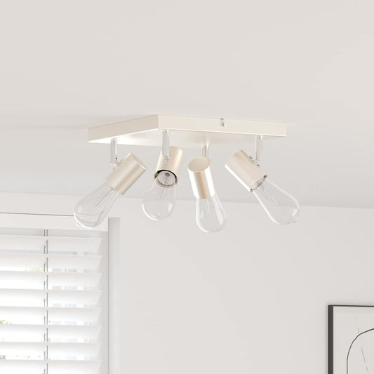 Deckenstrahler Gebürstetes Nickel 26.5 x 26 x 11.5 cm Stahl