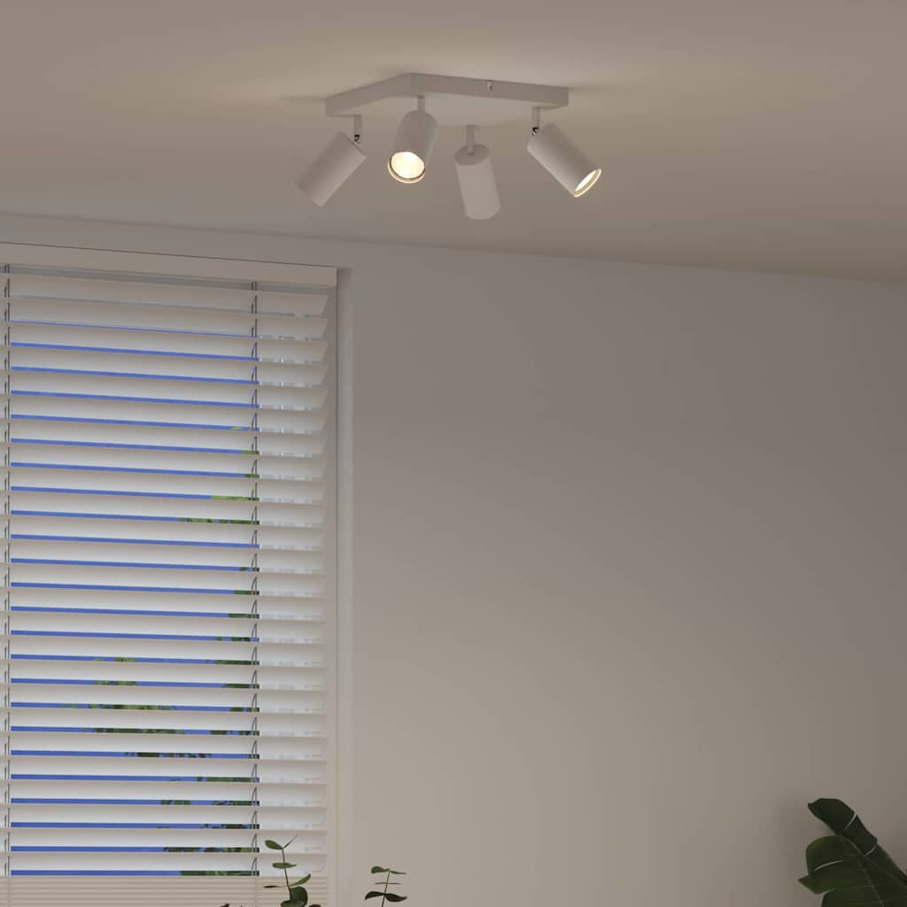 Deckenstrahler Weiß 26 x 26 x 16.5 cm Stahl