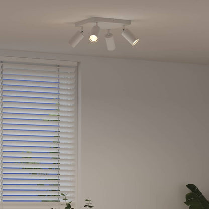 Deckenstrahler Weiß 26 x 26 x 16.5 cm Stahl