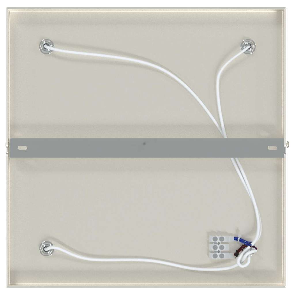 Deckenstrahler Gebürstetes Nickel 26 x 26 x 16.5 cm Stahl