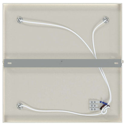 Deckenstrahler Gebürstetes Nickel 26 x 26 x 16.5 cm Stahl