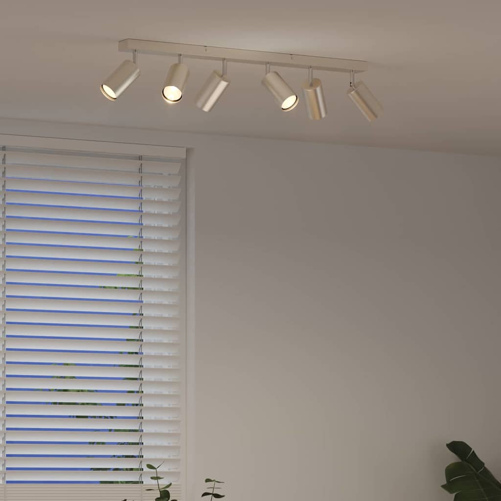 Deckenstrahler Gebürstetes Nickel 73 x 5.5 x 16.5 cm Stahl