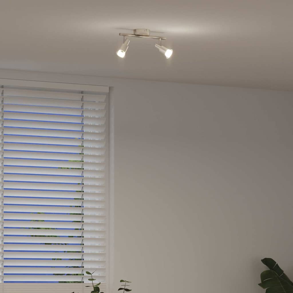 Deckenstrahler Gebürstetes Nickel 25.5 x 8 x 11 cm Stahl