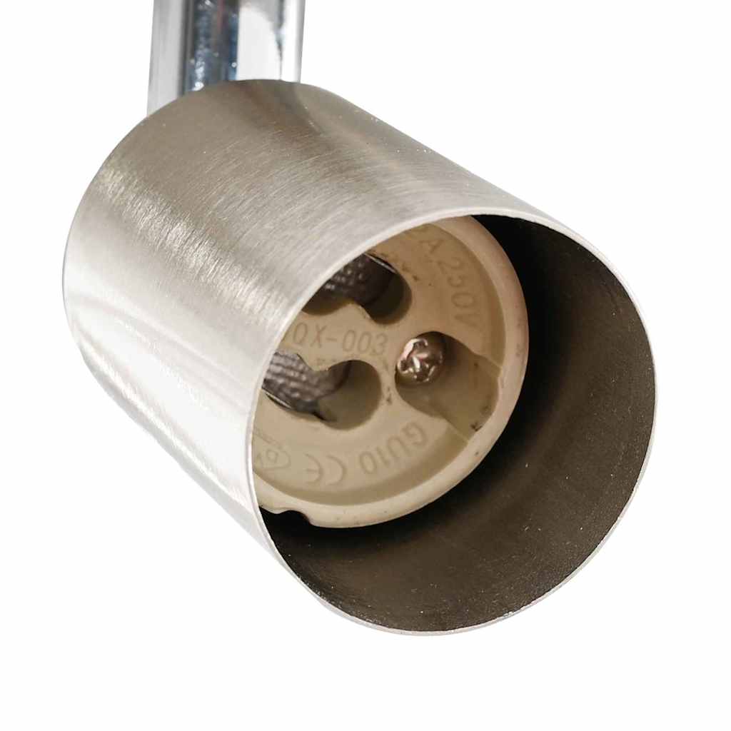 Deckenstrahler Gebürstetes Nickel 12 x 8 cm Stahl
