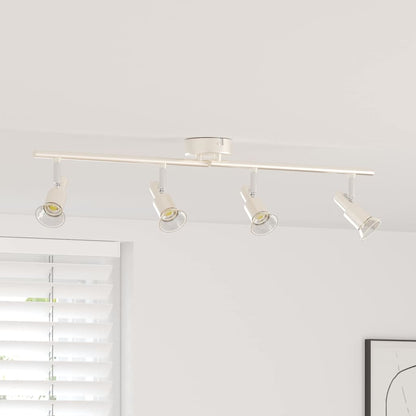 Deckenstrahler Gebürstetes Nickel 70 x 9 x 12.5 cm Stahl