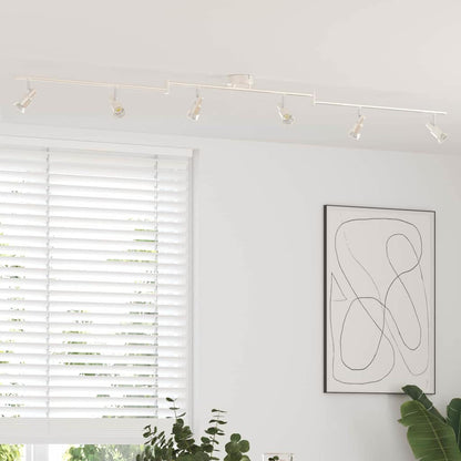 Deckenstrahler Gebürstetes Nickel 176.5 x 9.5 x 14 cm Stahl