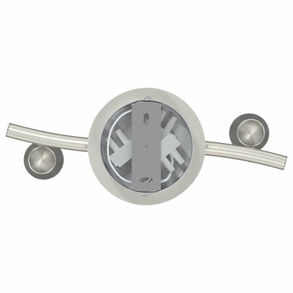 Deckenstrahler Mattnickel 27 x 14 x 12 cm Stahl