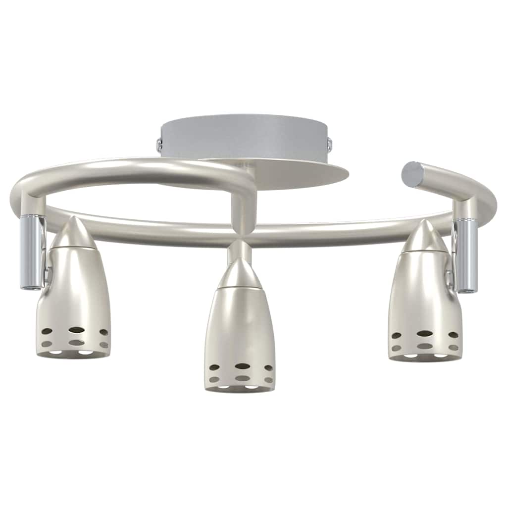 Deckenstrahler Mattnickel 25 x 24 x 12 cm Stahl