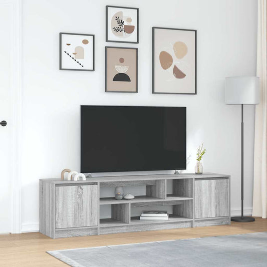 TV-Schrank Grau Sonoma 188,5x41x50 cm Holzwerkstoff