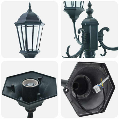 Garten-Licht Vintage gebürstetes Grün 57 x 49 x 241 cm