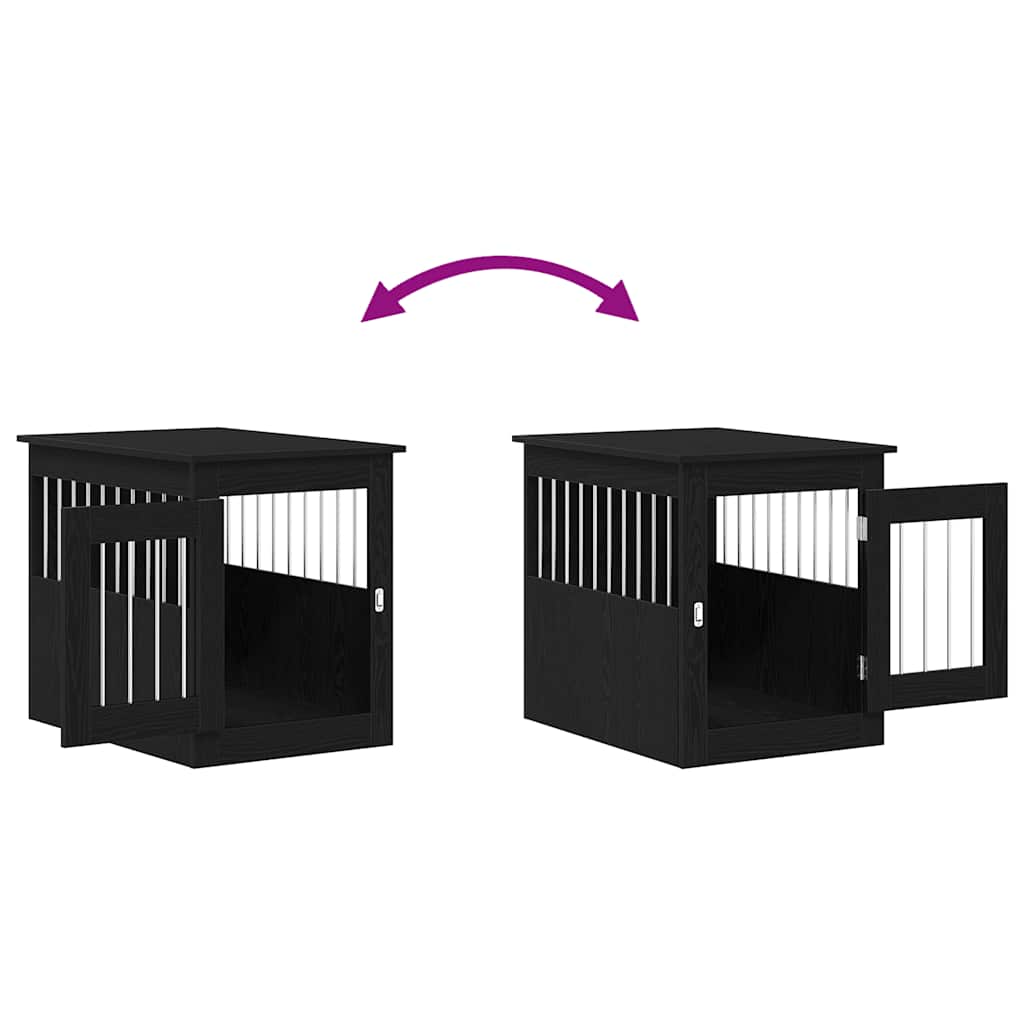 Hundebox-Möbel Schwarze Eiche 55 x 75 x 65 cm Holzwerkstoff