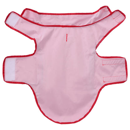 Hunde Regenmantel mit Reflexstreifen Polyester Rot XS