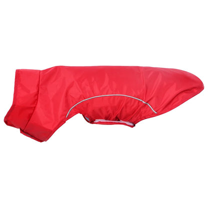 Hunde Regenmantel mit Reflexstreifen Polyester Rot XS