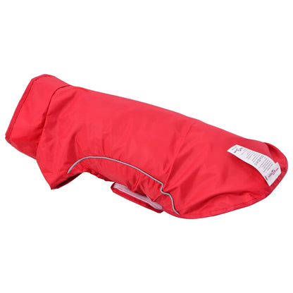 Hunde Regenmantel mit Reflexstreifen Polyester Rot XS