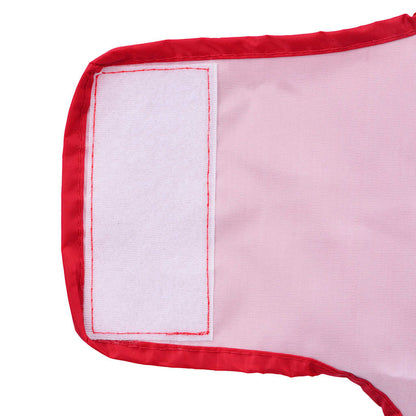 Hunde Regenmantel mit Reflexstreifen Polyester Rot XS