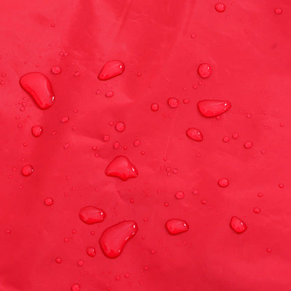 Hunde Regenmantel mit Reflexstreifen Polyester Rot M