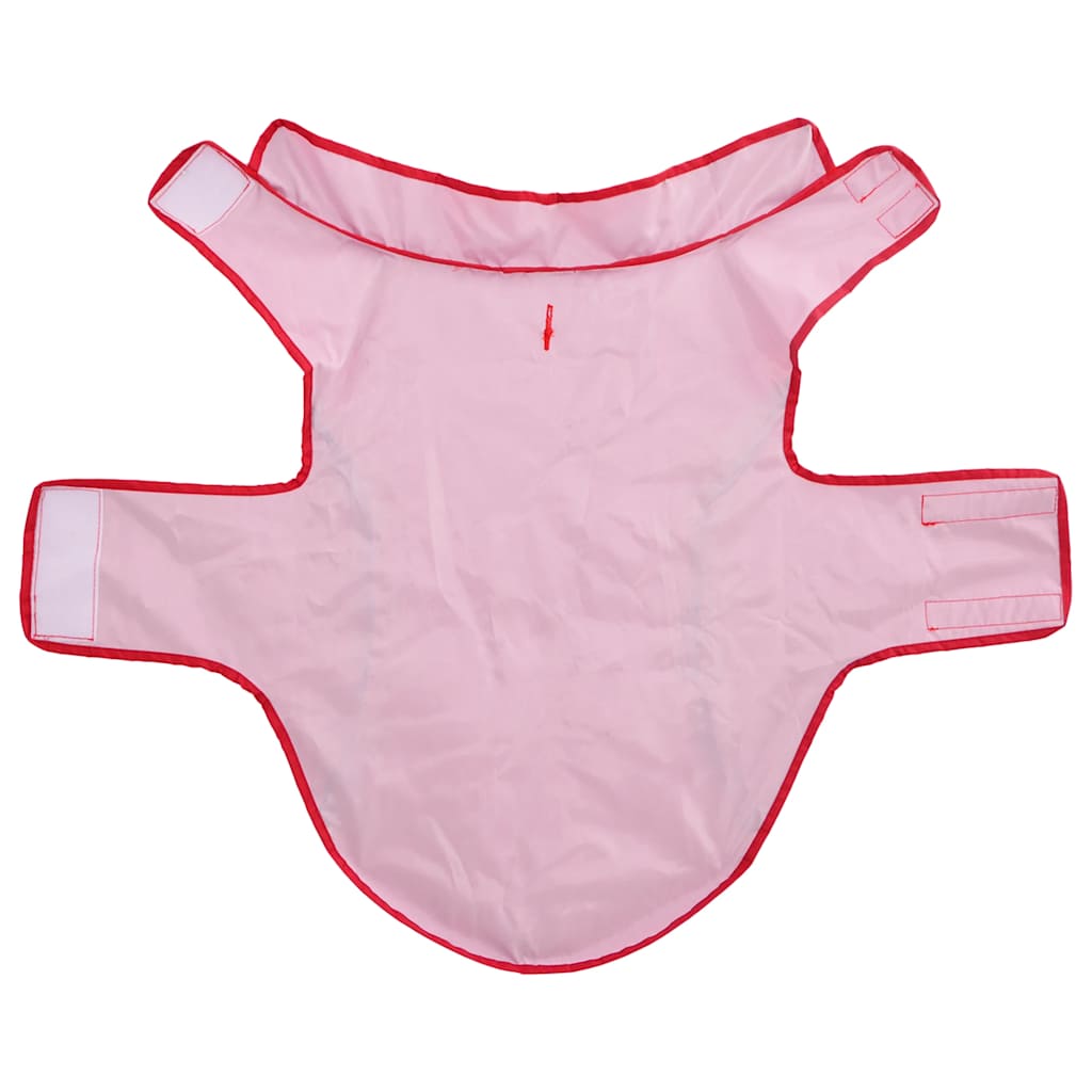 Hunde Regenmantel mit Reflexstreifen Polyester Rot L